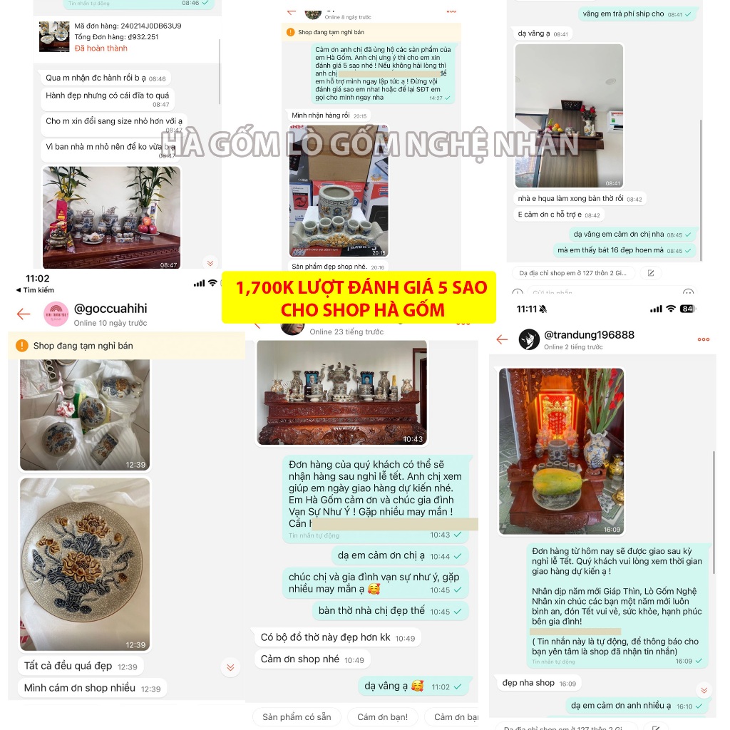 Đồ Thờ Cúng Thố Cơm, Âu Cơm, Vại Cơm, Nồi Cơm Men Rạn Đắp Nổi Bát Tràng Cao Cấp_thumbnail_5