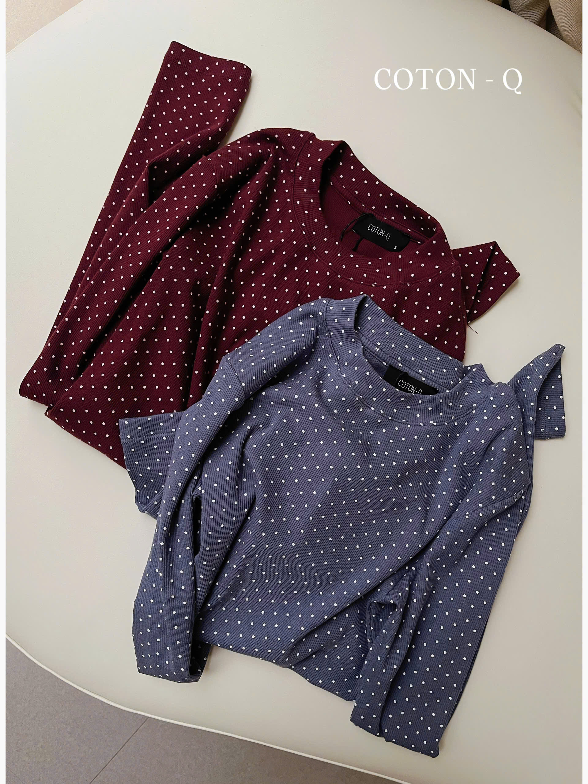 Áo thun tay dài chấm bi ( XANH)_thumbnail_8