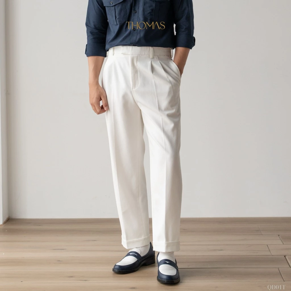 Quần Âu Merlin Trousers Lơ-Vê Vải Tuytsi Form Straight_thumbnail_7