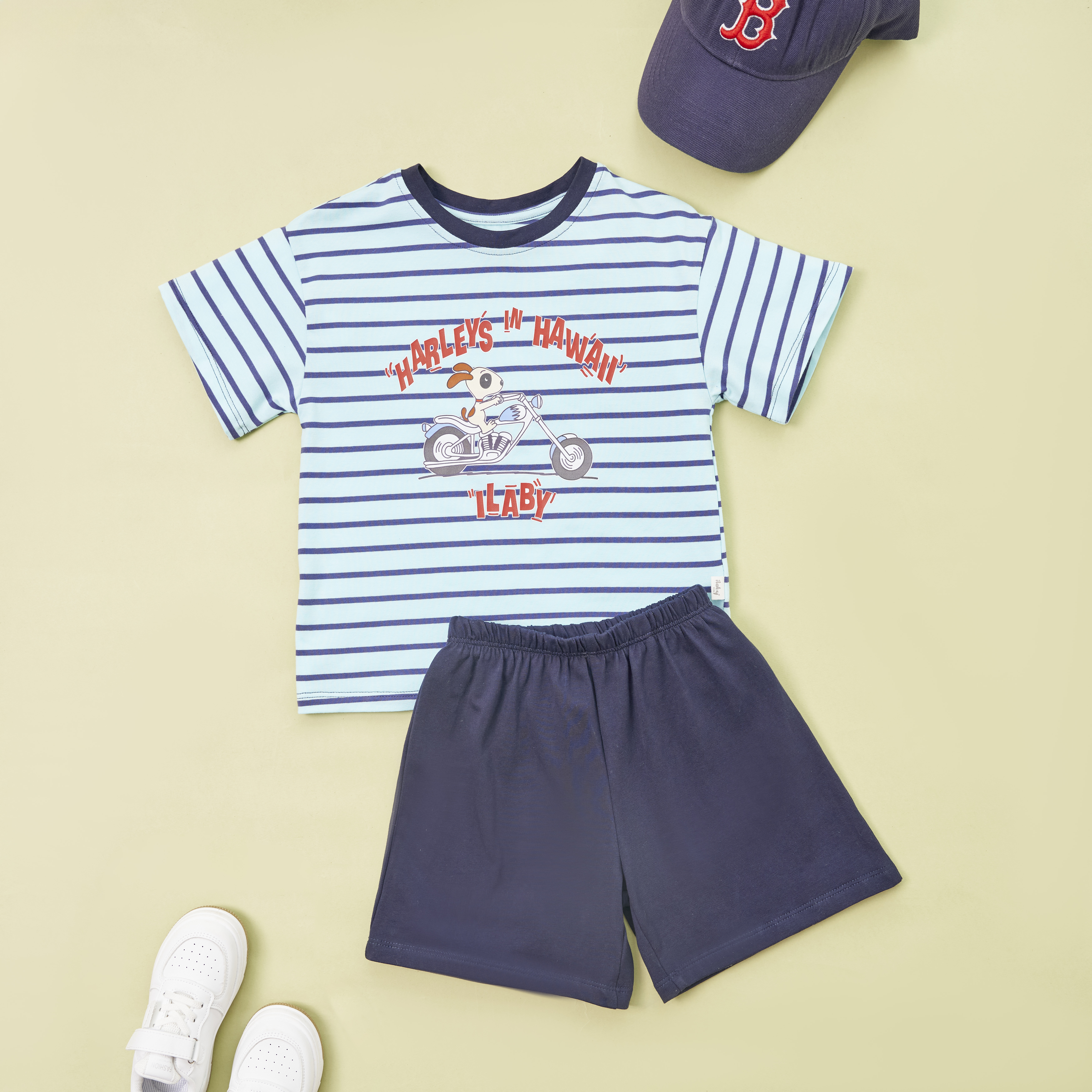 Bộ áo kẻ in hình quần màu_thumbnail_2