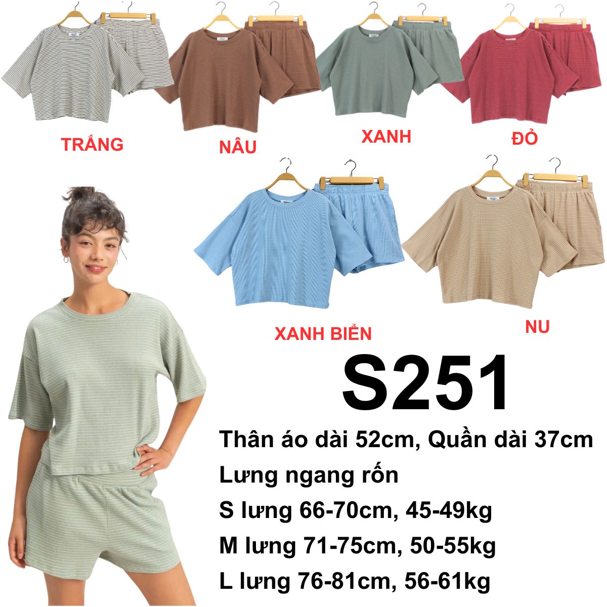 S251 - Set bộ thun DZ