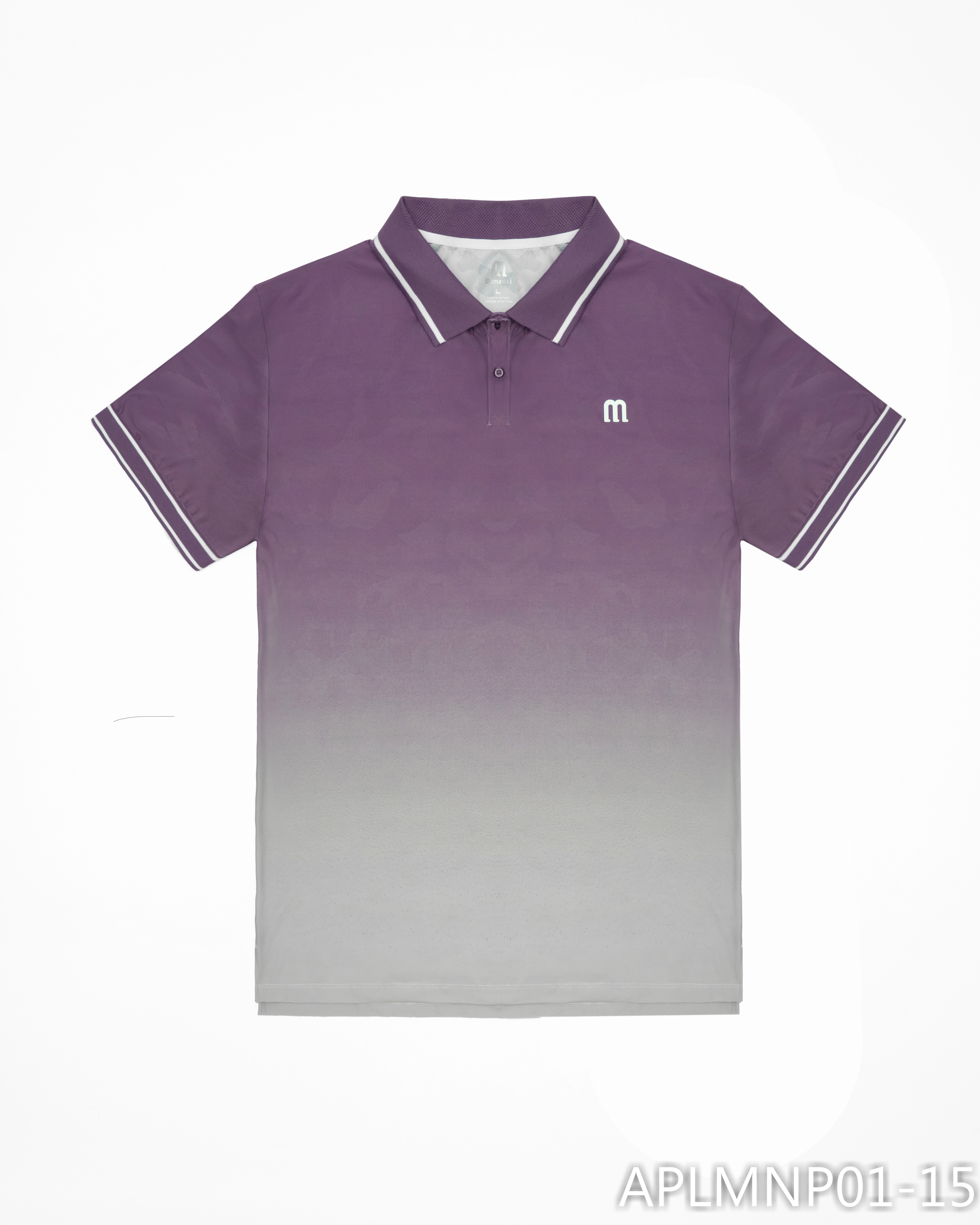 Áo polo thể thao nam phối màu chơi Picklebal/Tennis Manesti_thumbnail_30