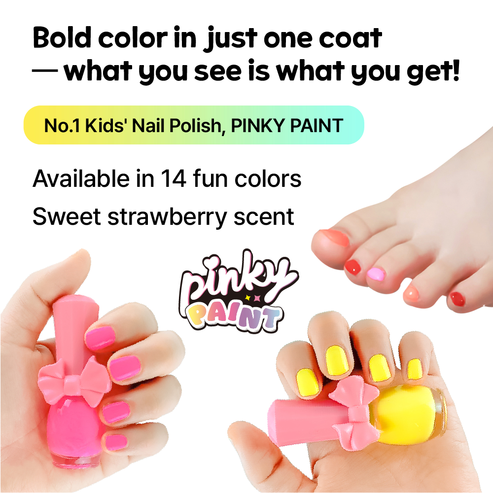 I'm Pinky Kids Water-Based Peel Off Nail Polish Pinky Paint 9ml_thumbnail_3