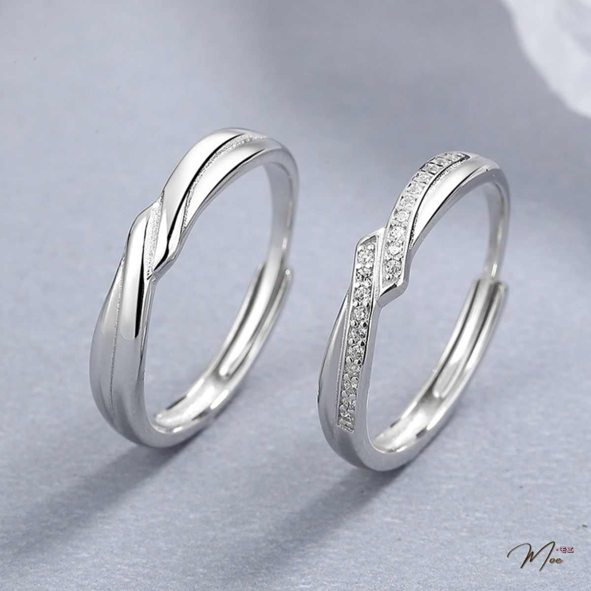 ĐN88 - Nhẫn đôi vặn thừng hạnh phúc vĩnh cửu freesize