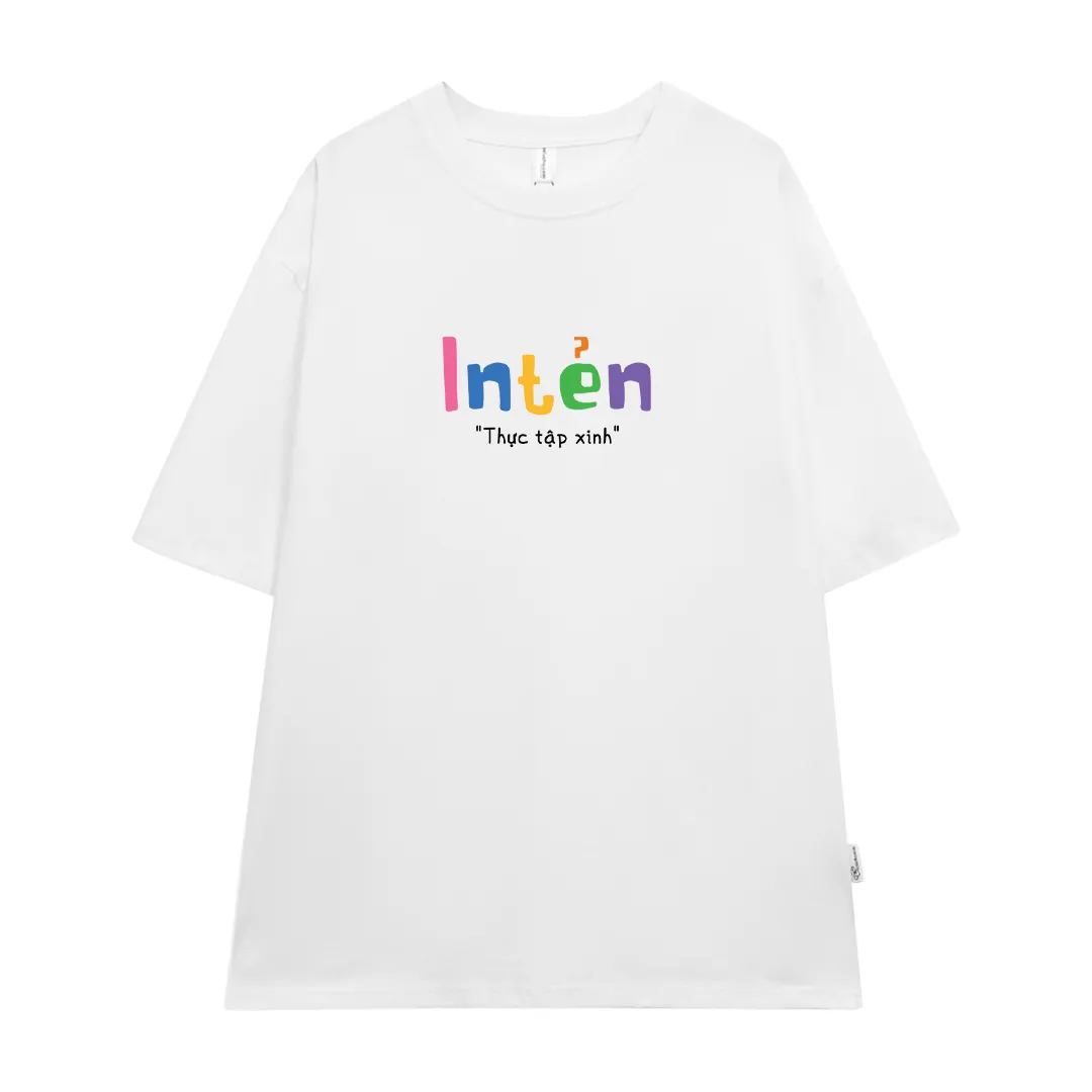 Áo thun form oversize Miucho Club chất vải thoáng mát tay ngắn cổ tròn Thực tập xinh in mix 2861_thumbnail_0