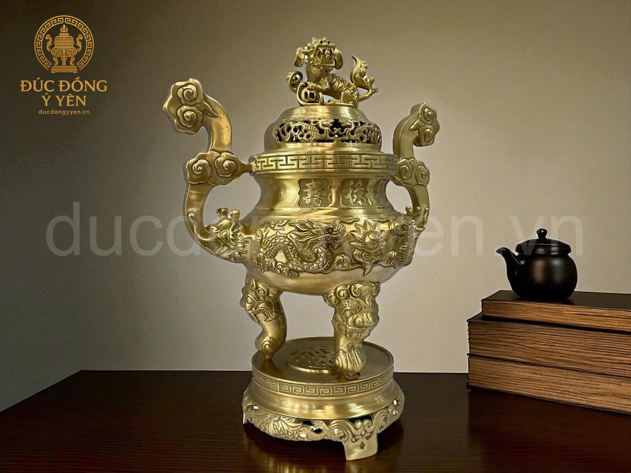 Bộ ngũ sự đồng vàng cao 50cm_thumbnail_2