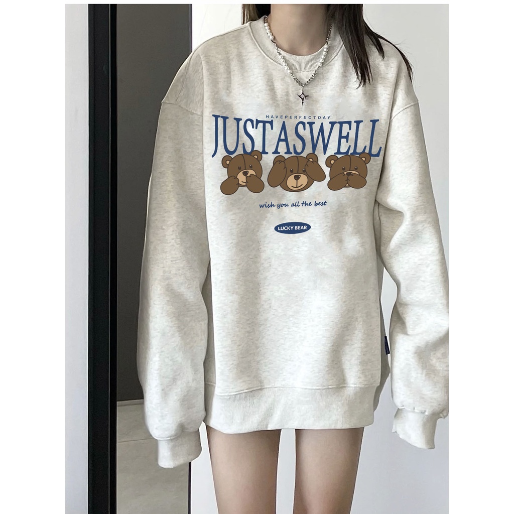 Áo sweater nam form rộng ST045 Miucho vải chân cua in graphic_thumbnail_2