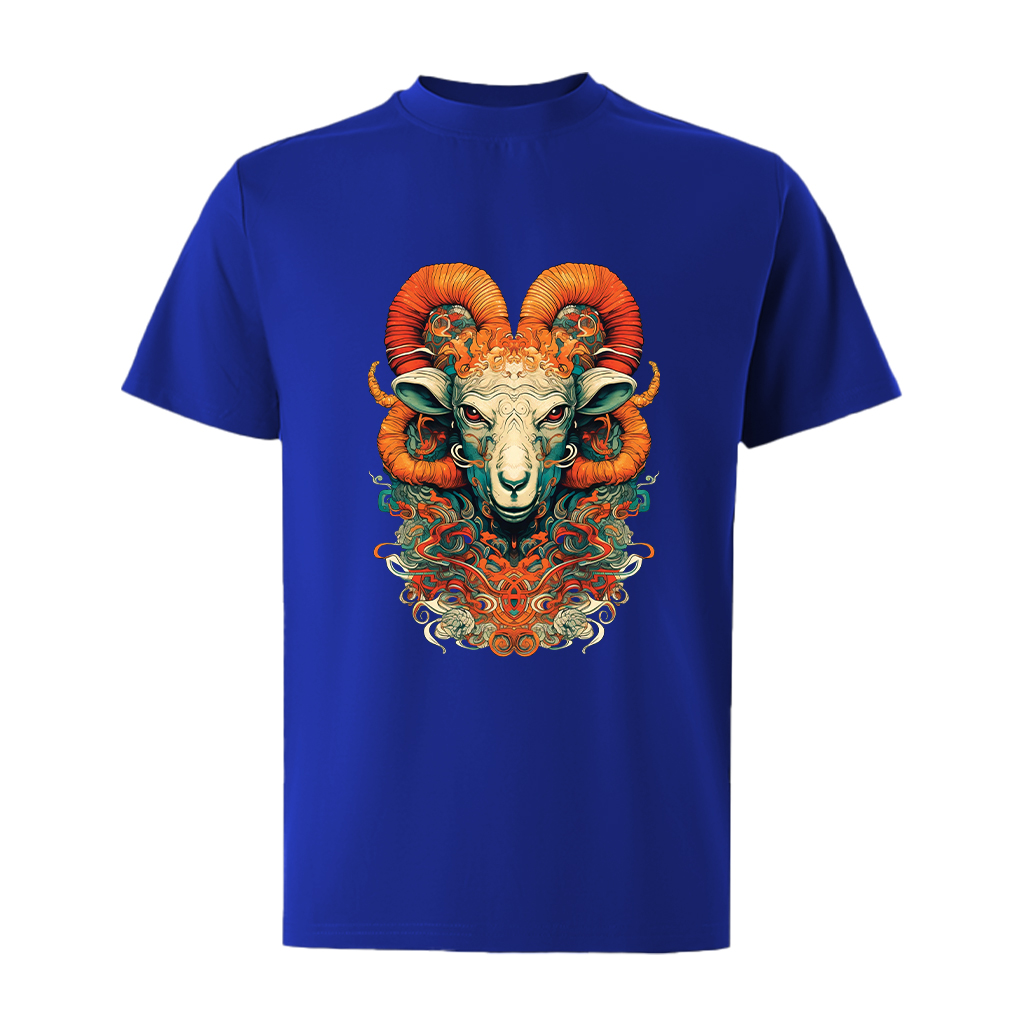 Áo thun nam form rộng 12 con giáp tuổi Mùi ATD484 Miucho Iconic cotton cổ tròn in graphic_thumbnail_12