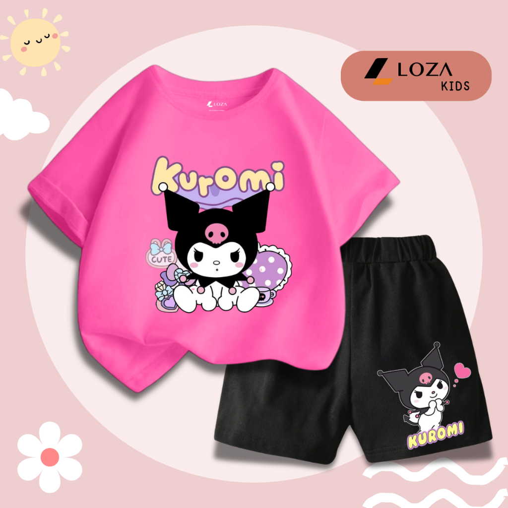Bộ đồ bé gái in hình Kuromi -  Loza Kids SB308_thumbnail_10