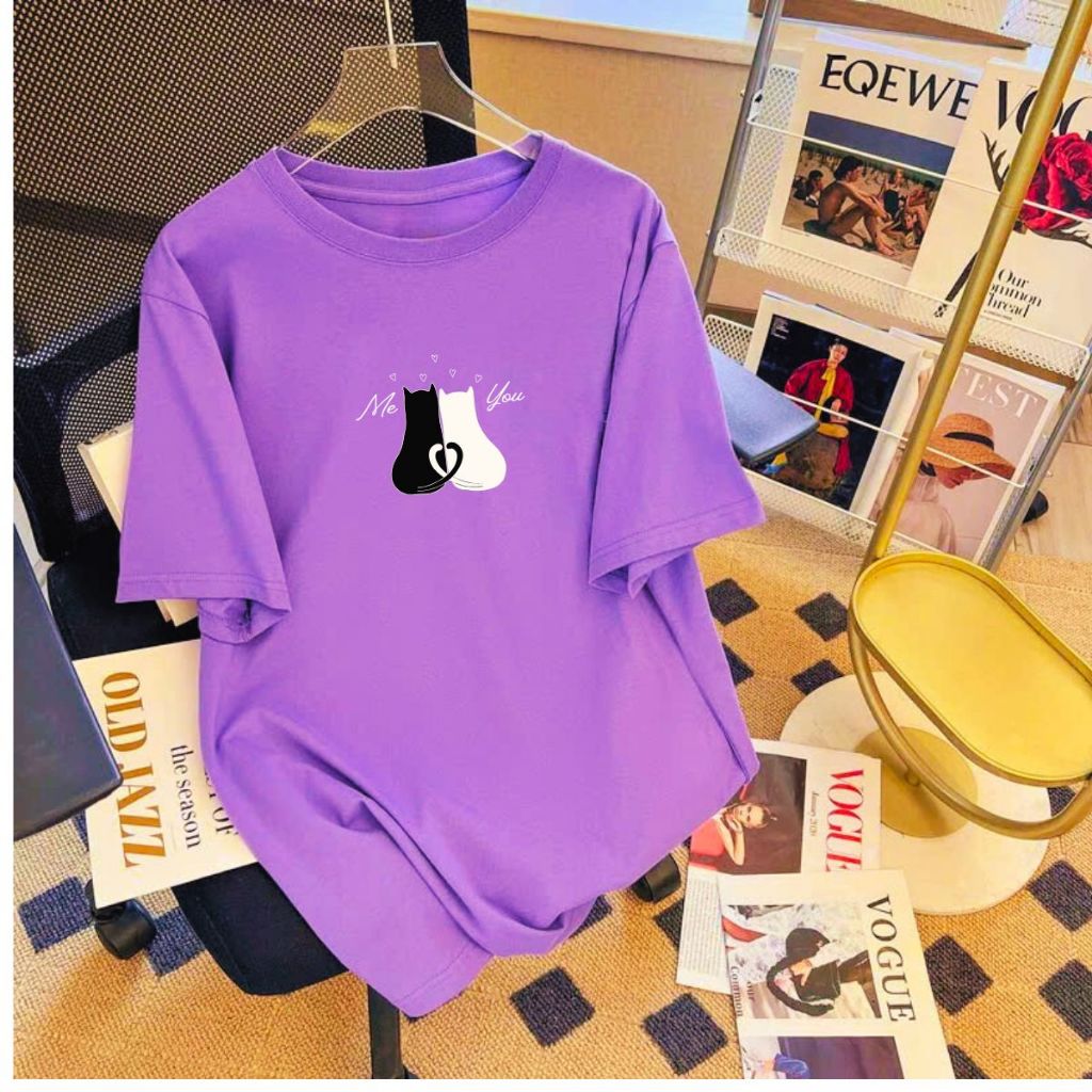 [Form Rộng] Áo thun nữ nhiều màu in hình mèo- LOZA RT8111_thumbnail_8