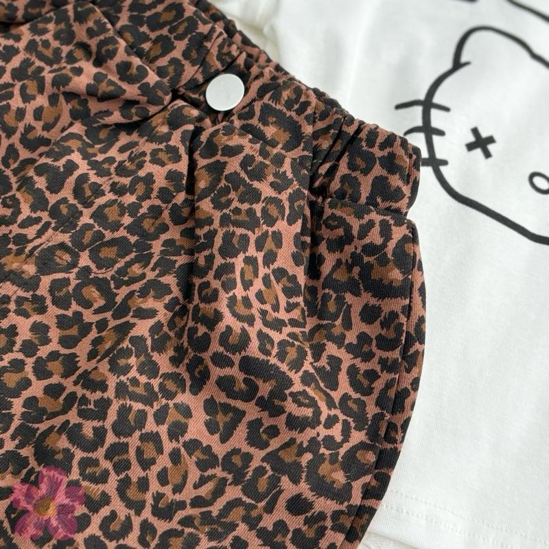 (S13) Set Thun Kèm Chân Váy Chữ da beo siêu Đáng Yêu Mẫu Mới QCCC Hè 2025 Dành Cho Bé Gái Nhí sét  váy  cho  bé  gái_thumbnail_4