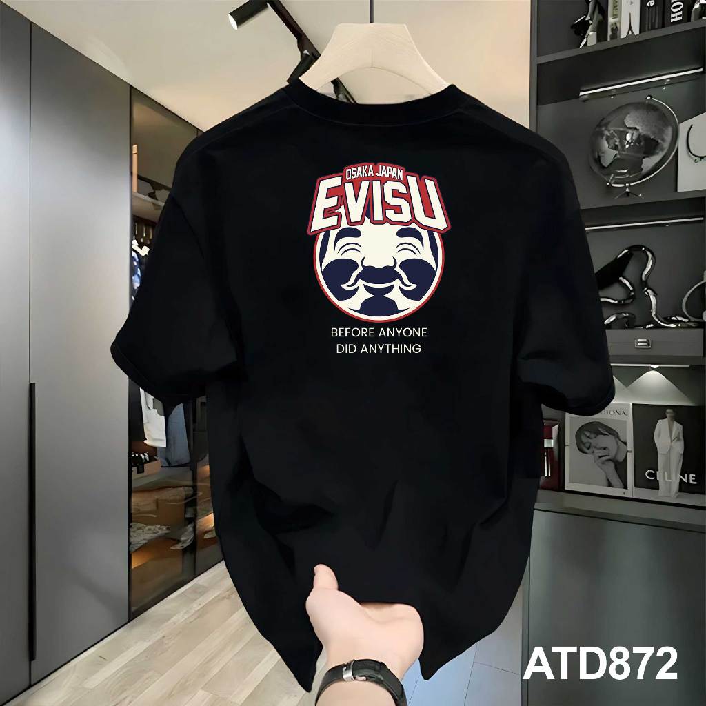 Áo thun Evisu nam form rộng local brand ATD872 Miucho Iconic tay ngắn vải cotton cổ tròn in mix_thumbnail_1
