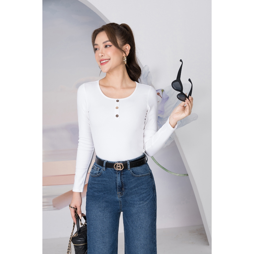 [Form Ôm] Áo thu đông nữ dài tay giữ nhiệt dáng ôm chất liệu borip 4 chiều - Loza G0086_thumbnail_2