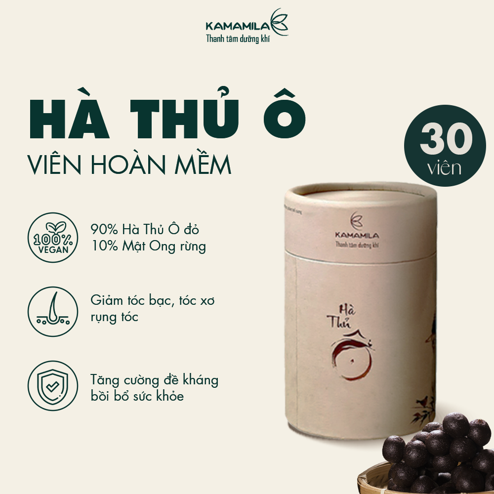 Viên hoàn mềm Hà Thủ Ô ( 30 viên )