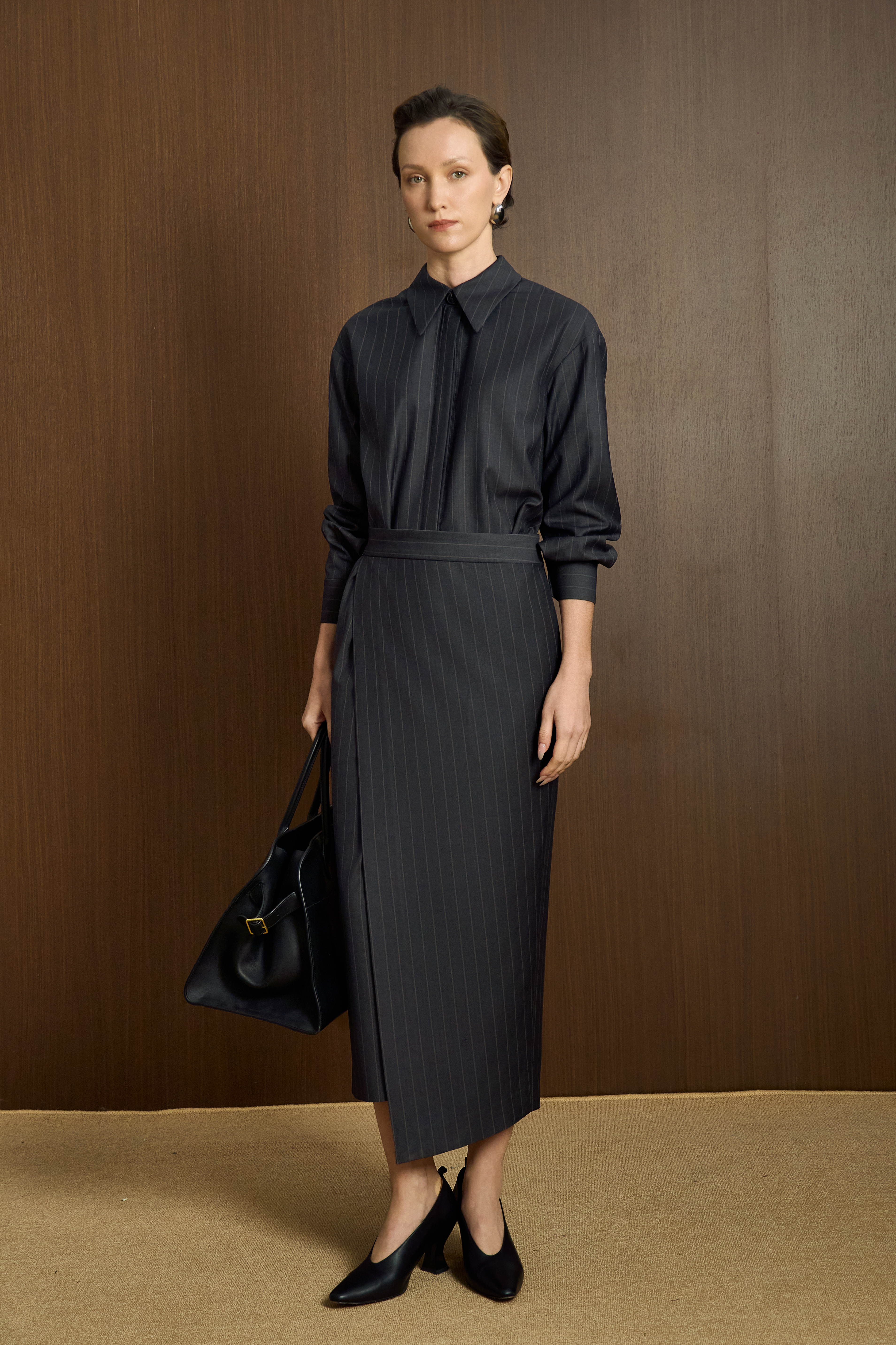 váy sơmi dài tay vạt chồng ( caga dress)_thumbnail_0