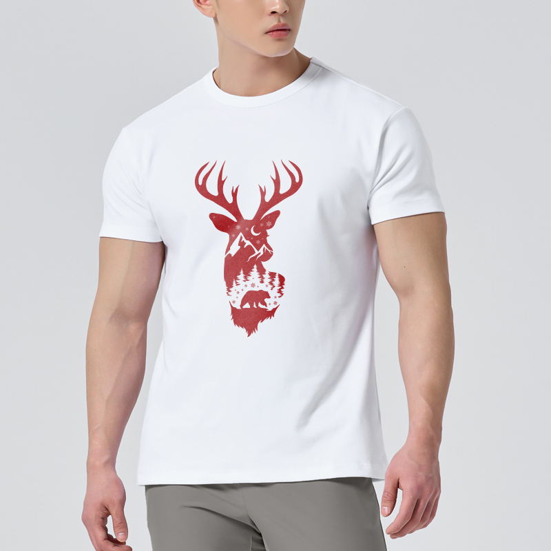 Áo phông nam giáng sinh noel form rộng cổ tròn vải cotton thoáng mát 1792 Miucho Iconic in artwork_thumbnail_11