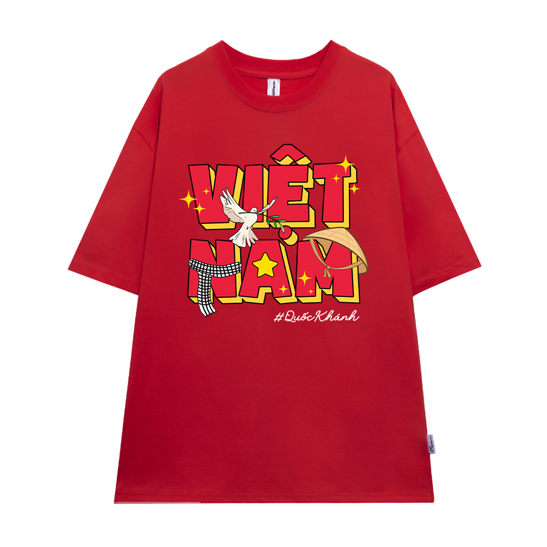 Áo thun Việt Nam nón lá ATD2471 Miucho vải cotton thoáng mát tay ngắn cổ tròn form oversize_thumbnail_9