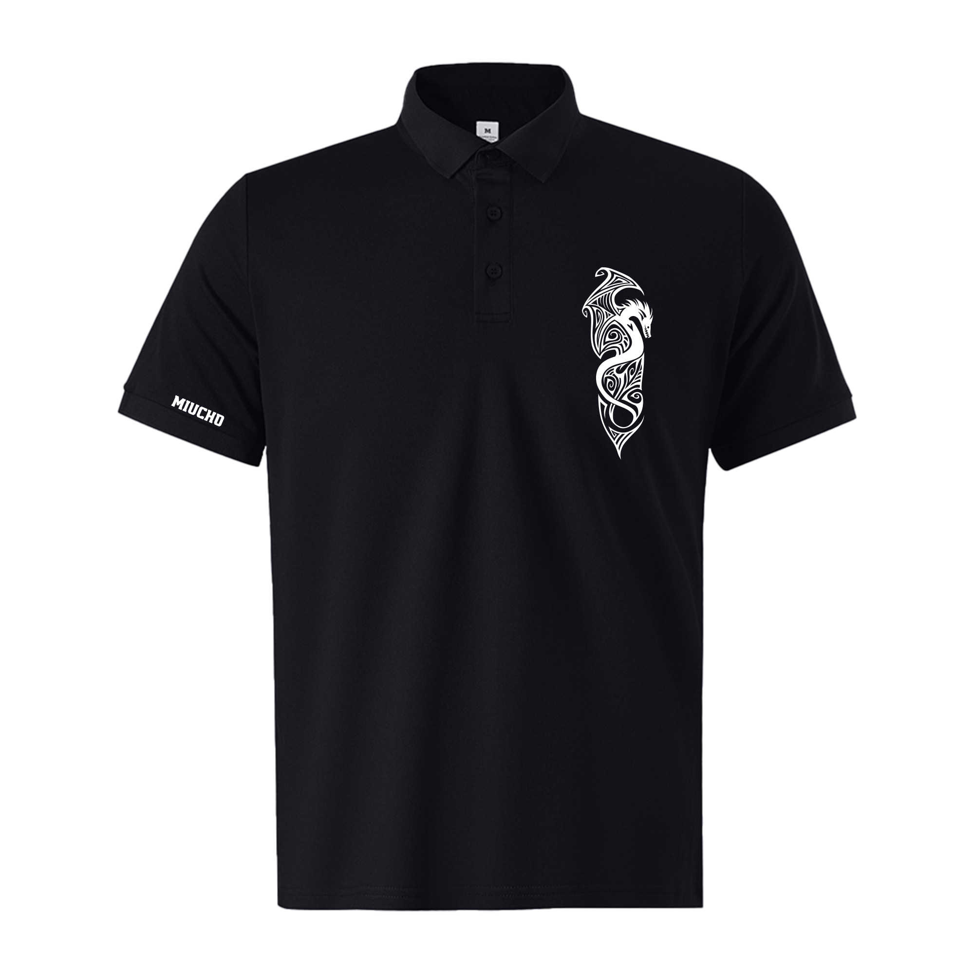 Áo polo nam big size form vừa 2062 Miucho Iconic vải cá sấu polyester thoáng mát in artwork_thumbnail_8