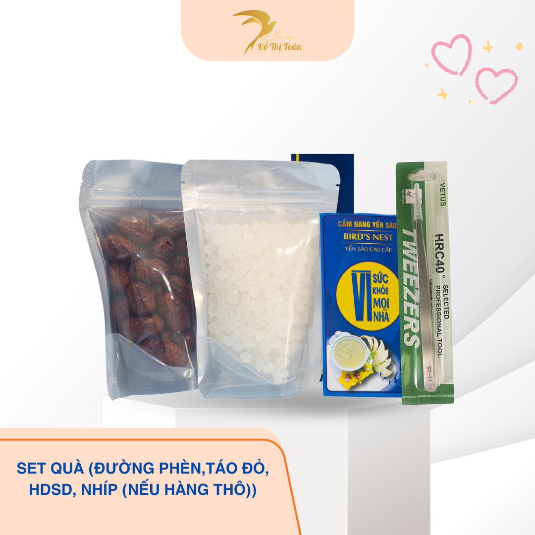 [H6] SET QUÀ TẶNG (TÁO ĐỎ,ĐƯỜNG PHÈN, HDSD, nhíp (nếu hàng thô)) (Set)