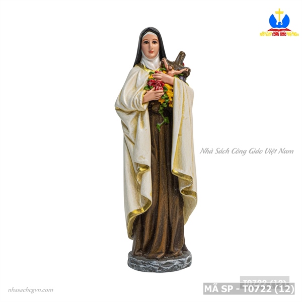 Tượng Thánh Teresa HĐGS 15cm vẽ tay Beconi