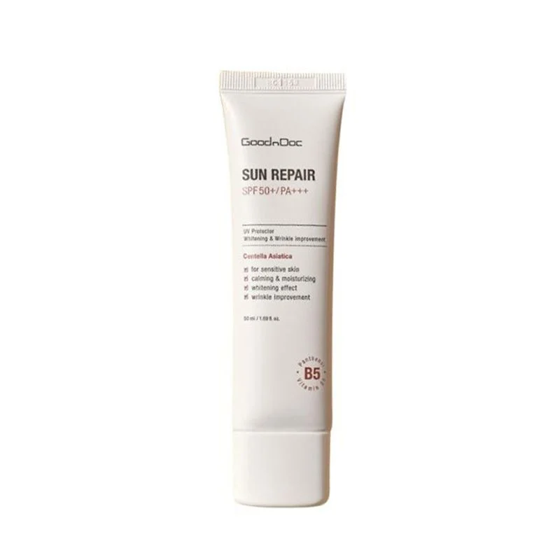 Kem Chống Nắng Dưỡng Ẩm, Phục Hồi Da GoodnDoc Sun Repair SPF50+ PA+++ 50ml