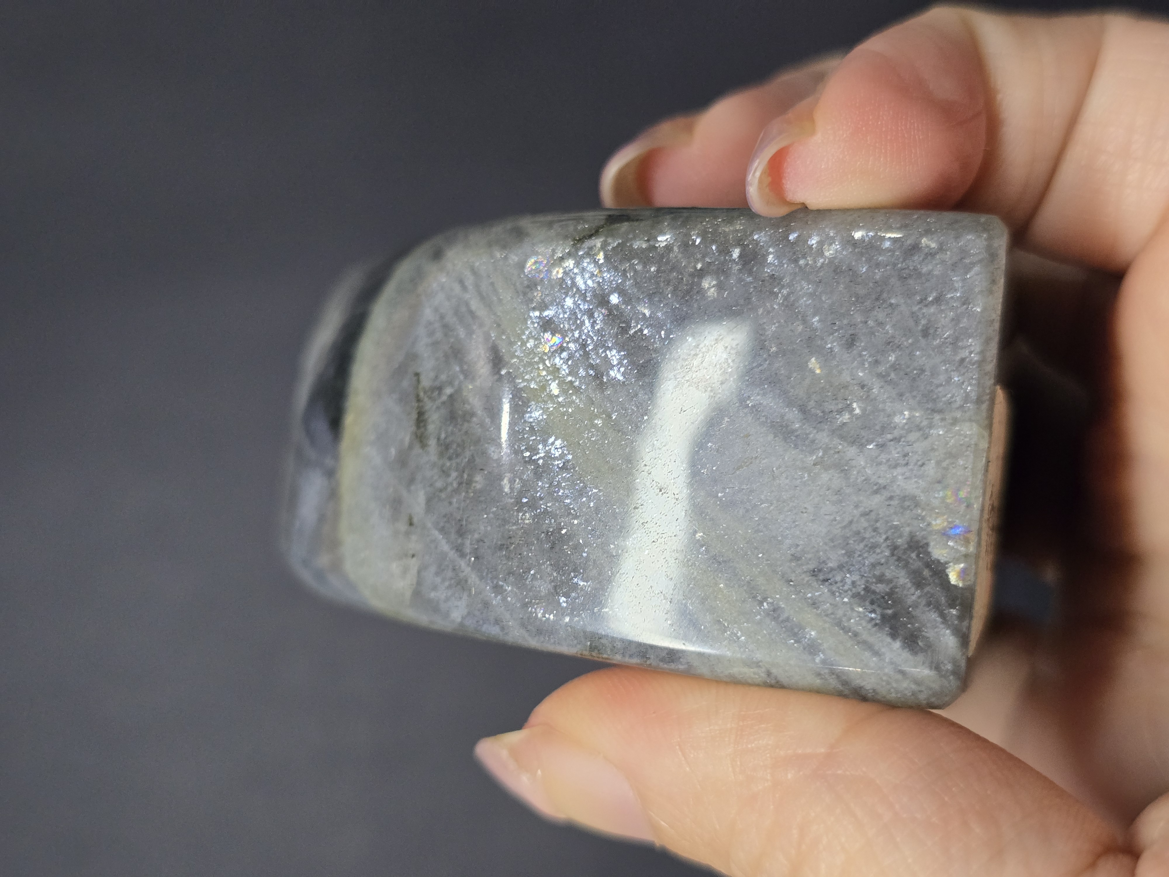 Labradorite / Đá Xà Cừ / Hắc Nguyệt Quang Ánh Tím Xanh Sunset Dạng Freeform Để Bàn_thumbnail_13