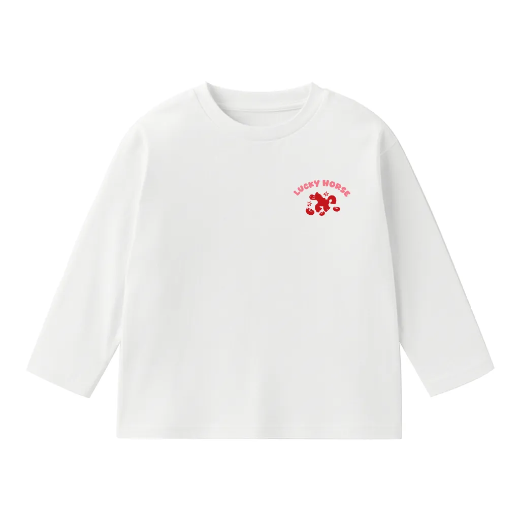 Áo thun Tết bé gái Kado vải cotton thoáng mát tay dài form rộng họa tiết nhỏ 2984_thumbnail_7