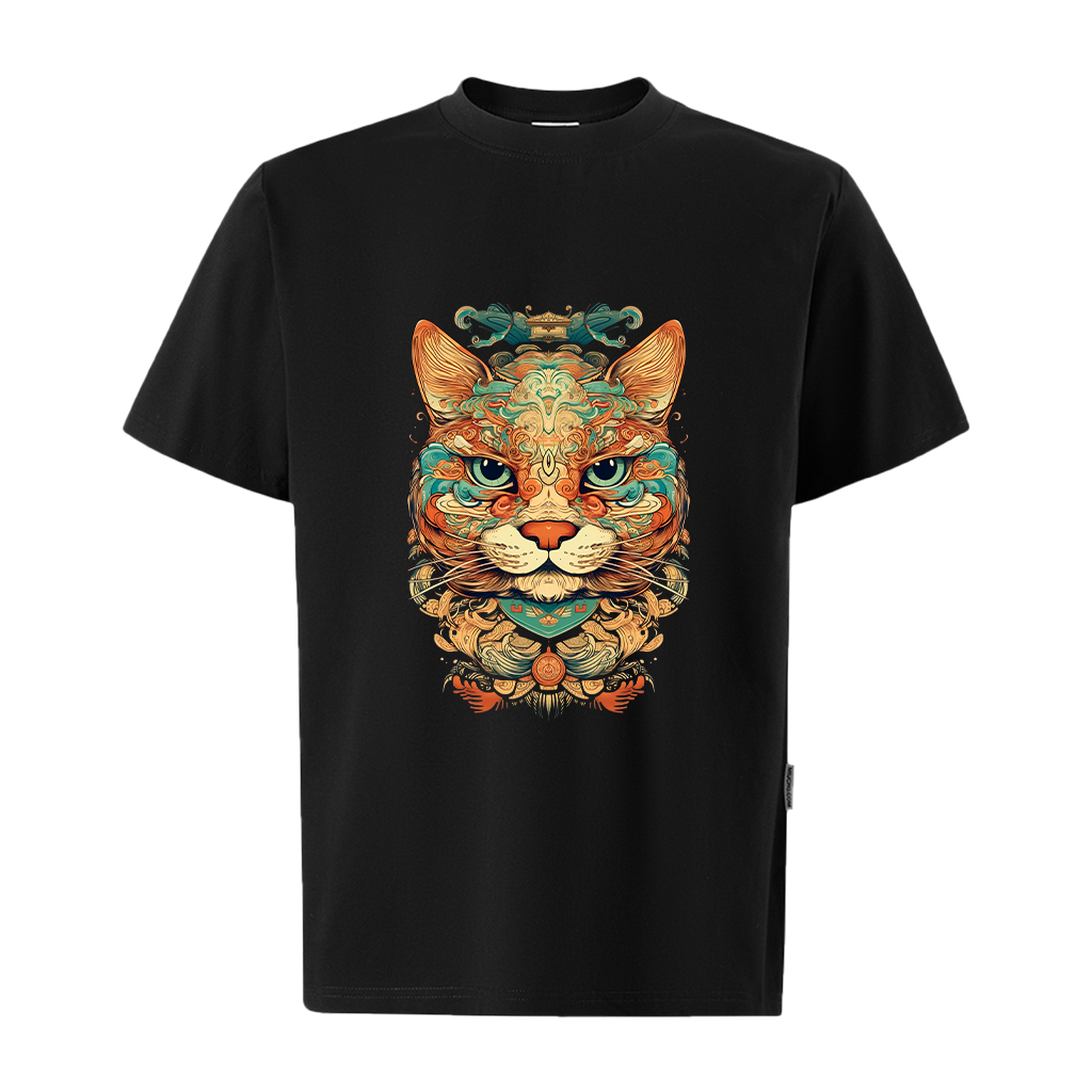 Áo thun nam form rộng 12 con giáp tuổi Mão ATD480 Miucho Iconic cotton cổ tròn in graphic_thumbnail_9