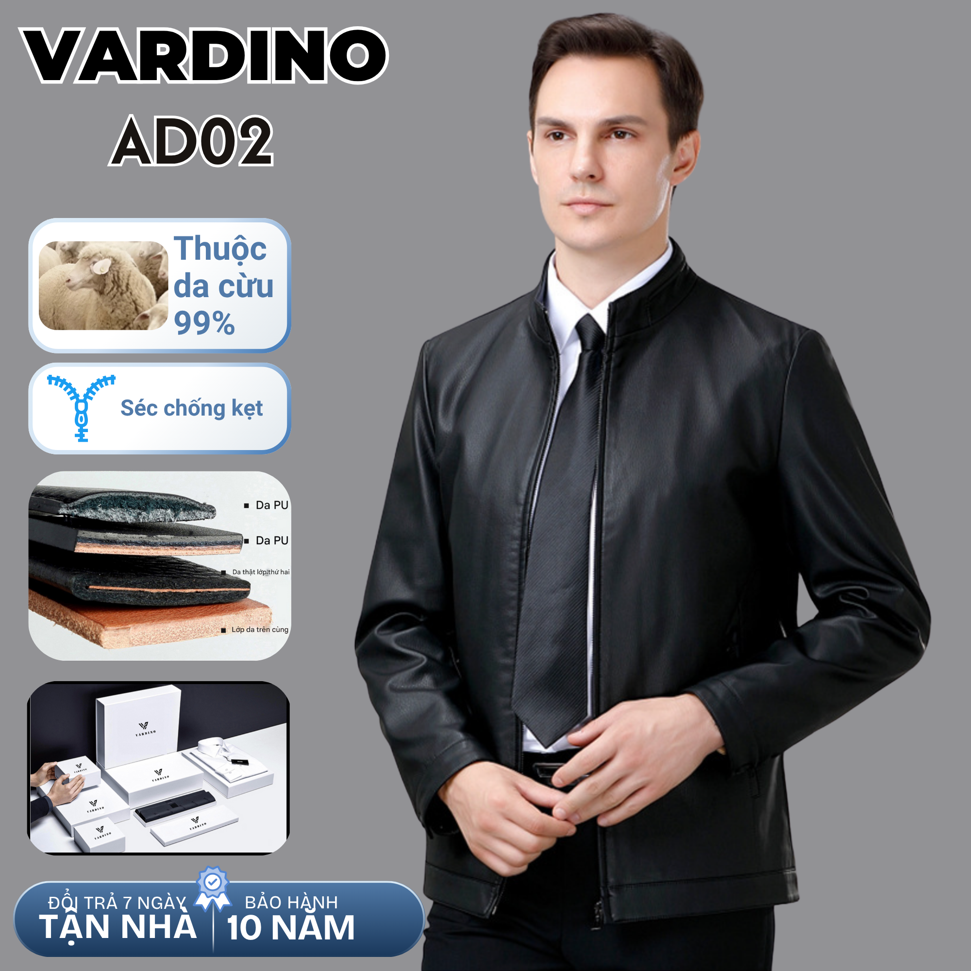 Áo khoác nam Vardino AD02