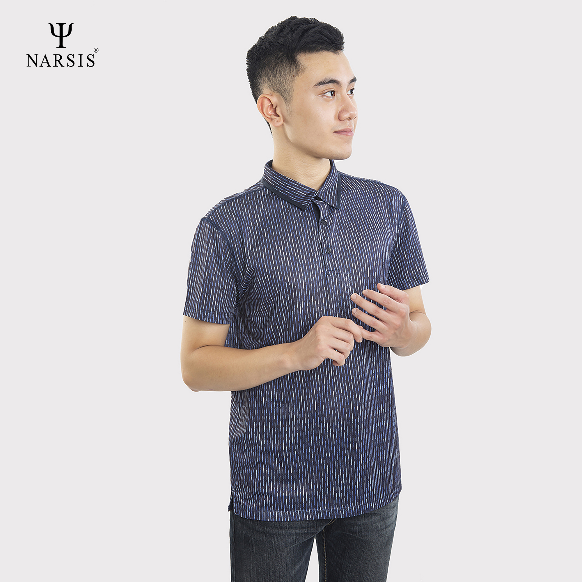 ÁO POLO CÓ CỔ NAM D0013 NARSIS VẢI COTTON SPANDEX CO GIÃN, THOÁNG MÁT, CHẤT LIỆU CHỐNG NHĂN, ĐÀN ..._thumbnail_3