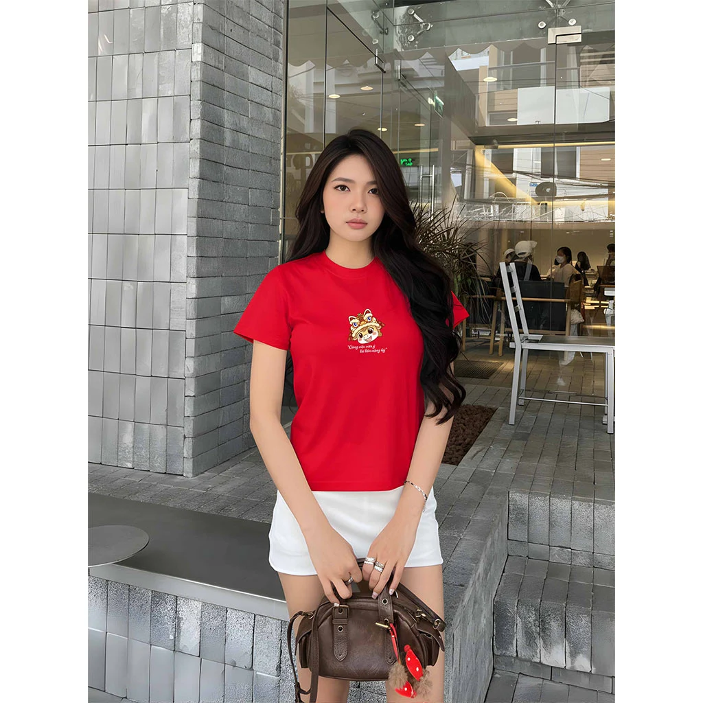 Áo thun baby tee nữ Tết Miucho vải cotton thoáng mát co giãn chuẩn form tôn dáng in mix 2912_thumbnail_8