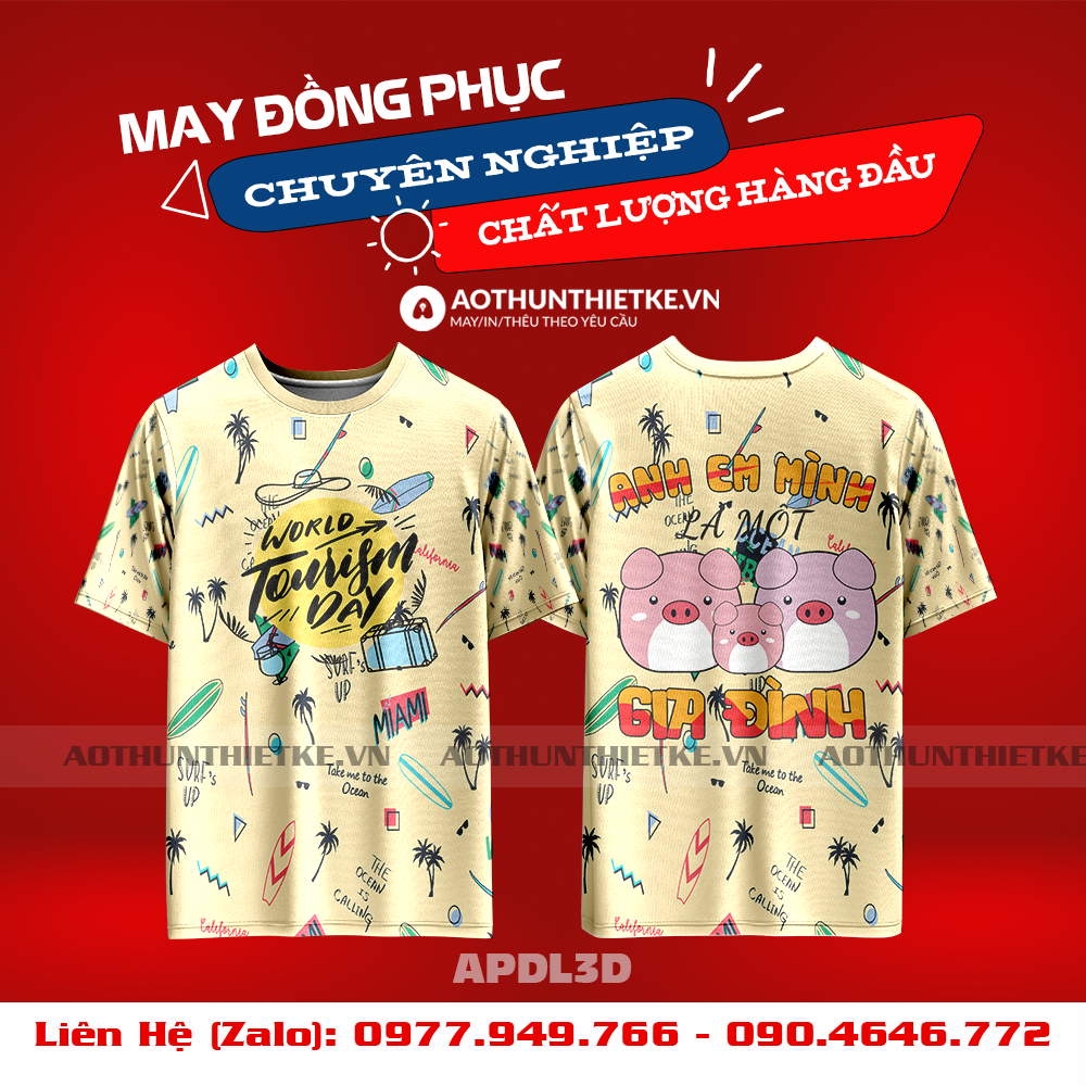 Áo Phông Du Lịch 3D-TK62