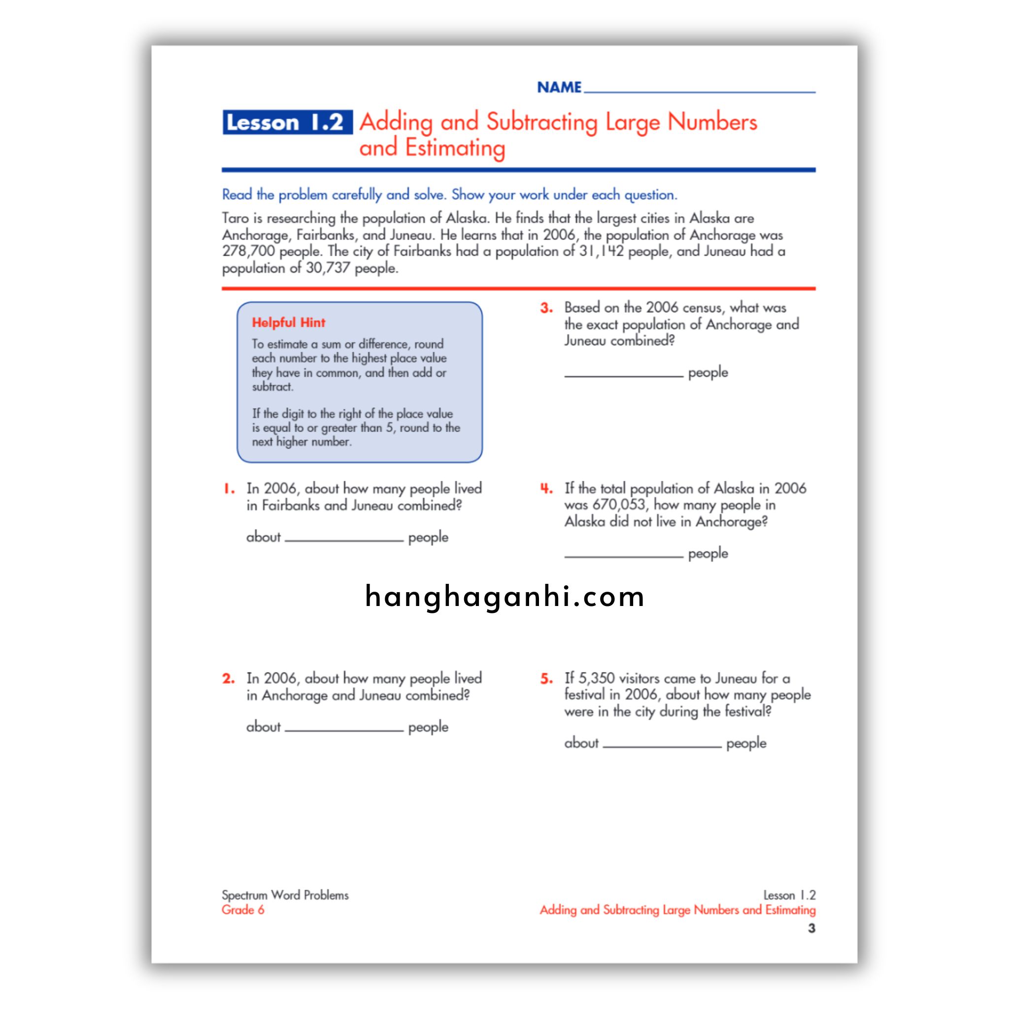 Sách Spectrum Word Problems Workbook Grade 6_thumbnail_6