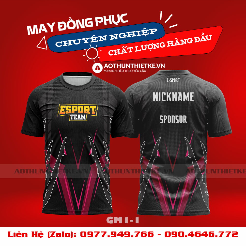 Mẫu Áo Game Thủ Esports Thiết Kế - TKGM93