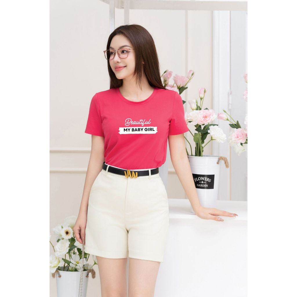 [Form Vừa] Áo thun nữ form vừa in hình họa tiết đơn giản - Áo phông nữ Loza G0135_thumbnail_5