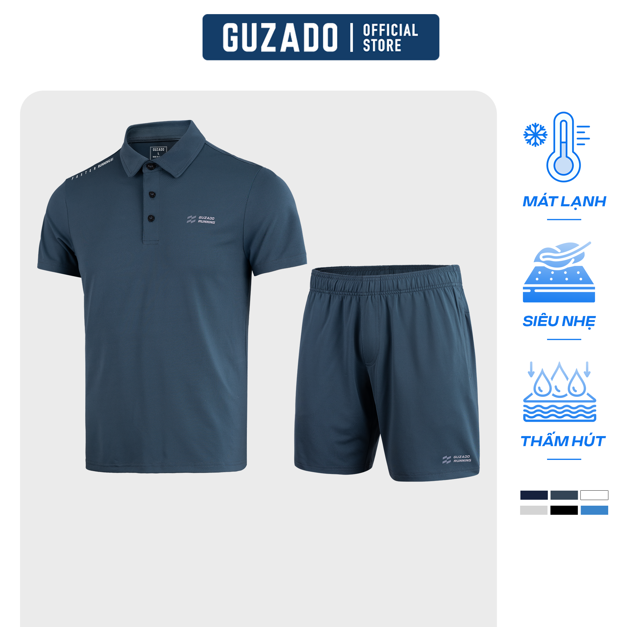 Bộ Quần Áo Thể Thao Nam DryCool Co Giãn 4 Chiều GBP01 Bộ Quần Áo Thể Thao Nam DryCool Co Giãn 4 Chiều GBP01