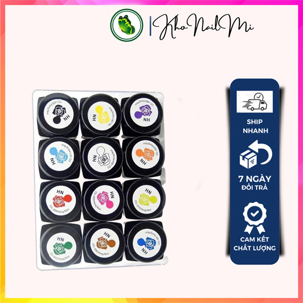 Gel khô nặn hoa 12 hũ (SET)