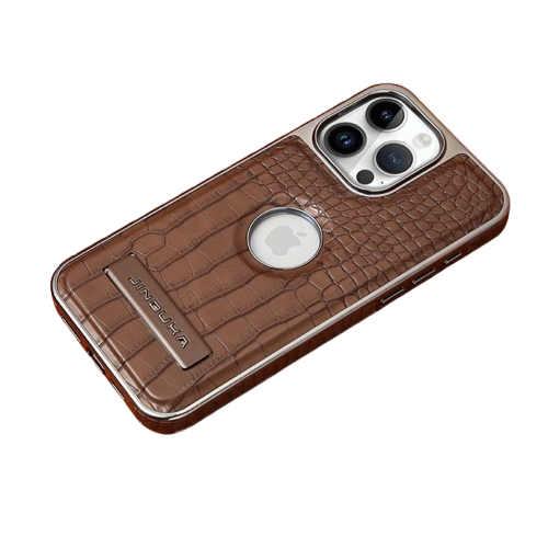 ỐP LƯNG VÂN DA CÁ SẤU TÍCH HỢP GIÁ ĐỠ VÀ VÒNG MAGSAFE ẨN CỰC ĐẸP