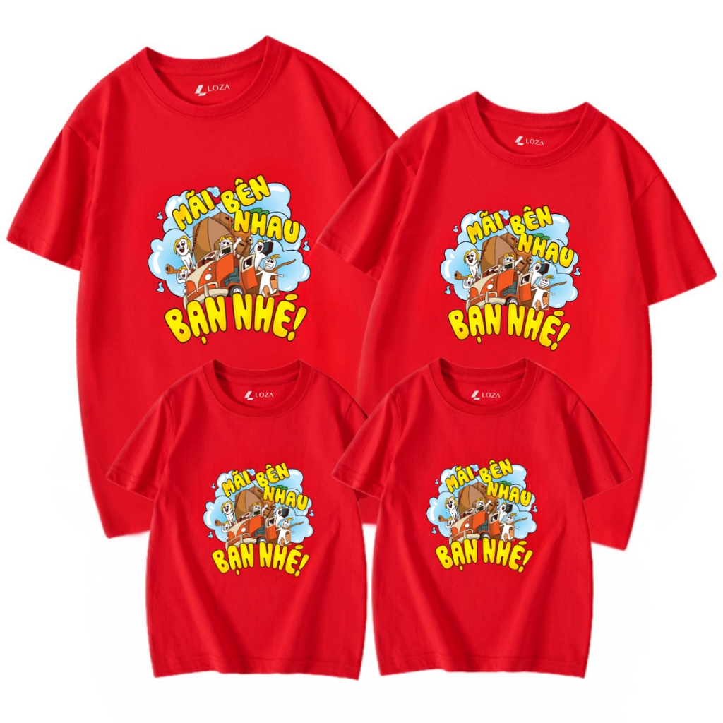 Áo phông gia đình in hình