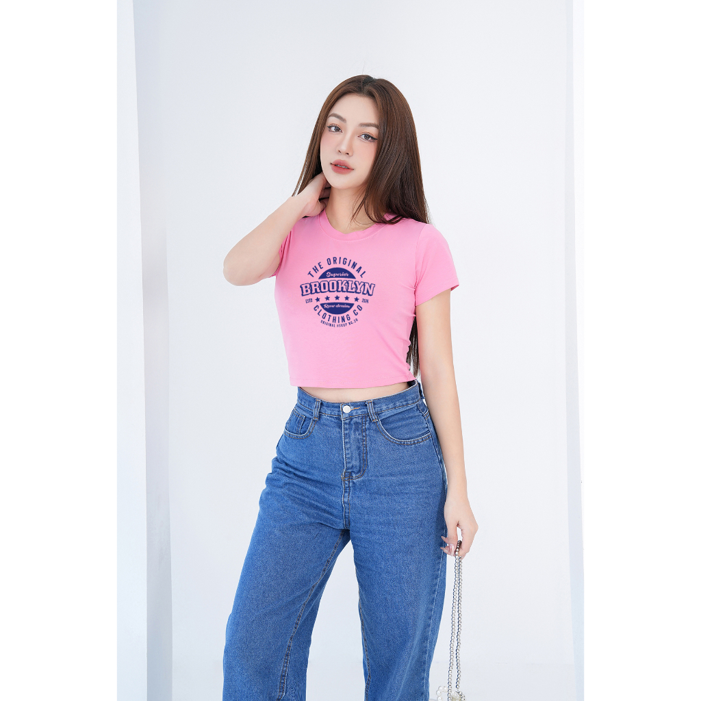 Áo croptop nữ LOZA ' BROOKLYN'  form ôm Mã CR6378_thumbnail_3