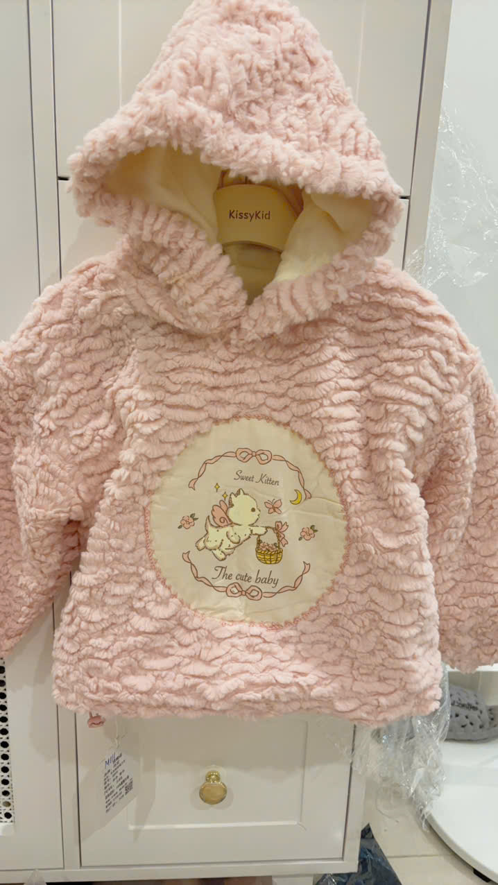 (M111) Áo lông liền mũ họa tiết mèo_thumbnail_1