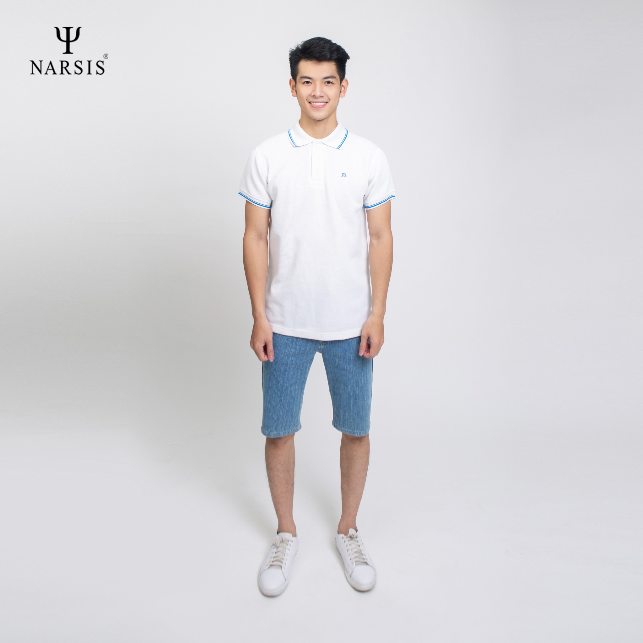 ÁO POLO CÓ CỔ NAM D4021 NARSIS CHẤT LIỆU THOÁNG MÁT, DỄ CHỊU, THOẢI MÁI CẢ NGÀY, DỄ VẬN ĐỘNG