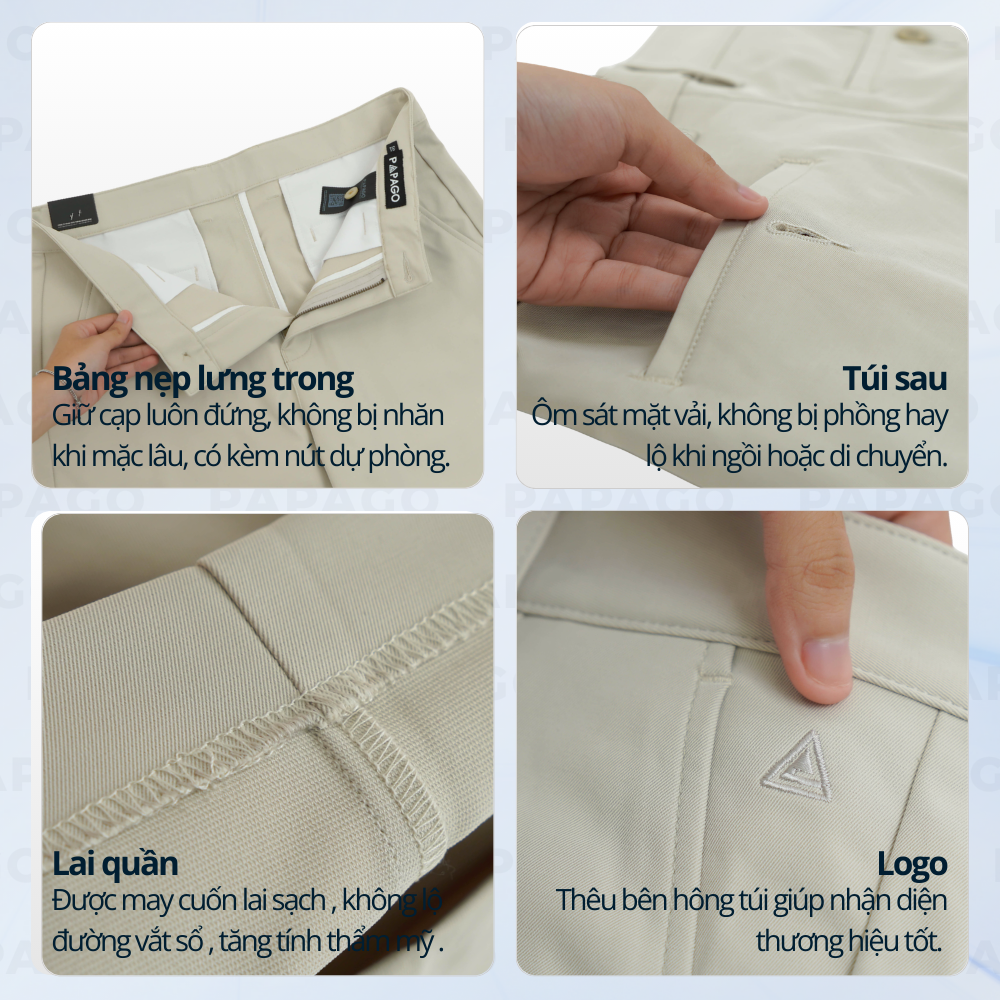 Quần short nam PAPAGO, quần ngố cao cấp chất mềm đẹp trung niên - P25QS003_thumbnail_3