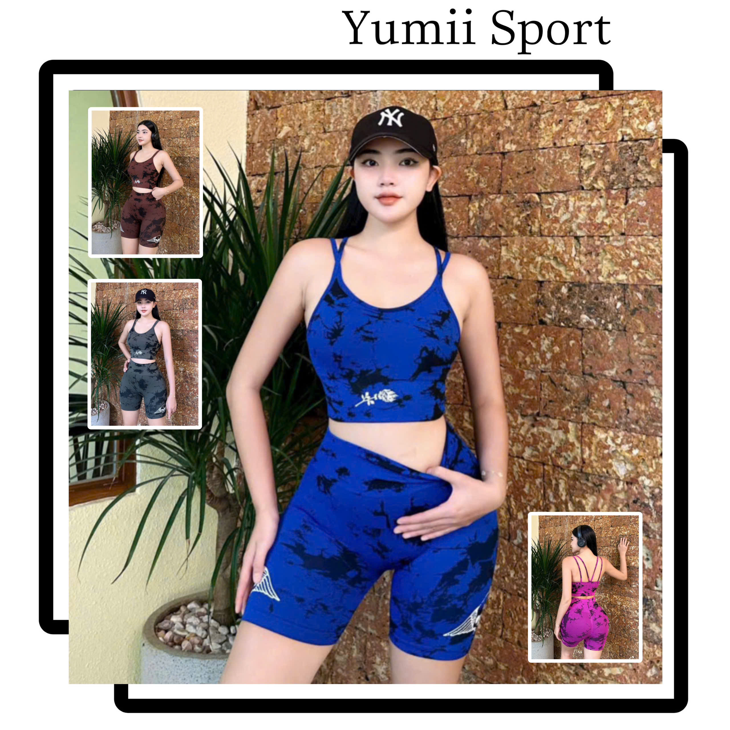 Set Đồ Tập Thể Thao Đùi 2 Dây Màu Loang Beo_thumbnail_4