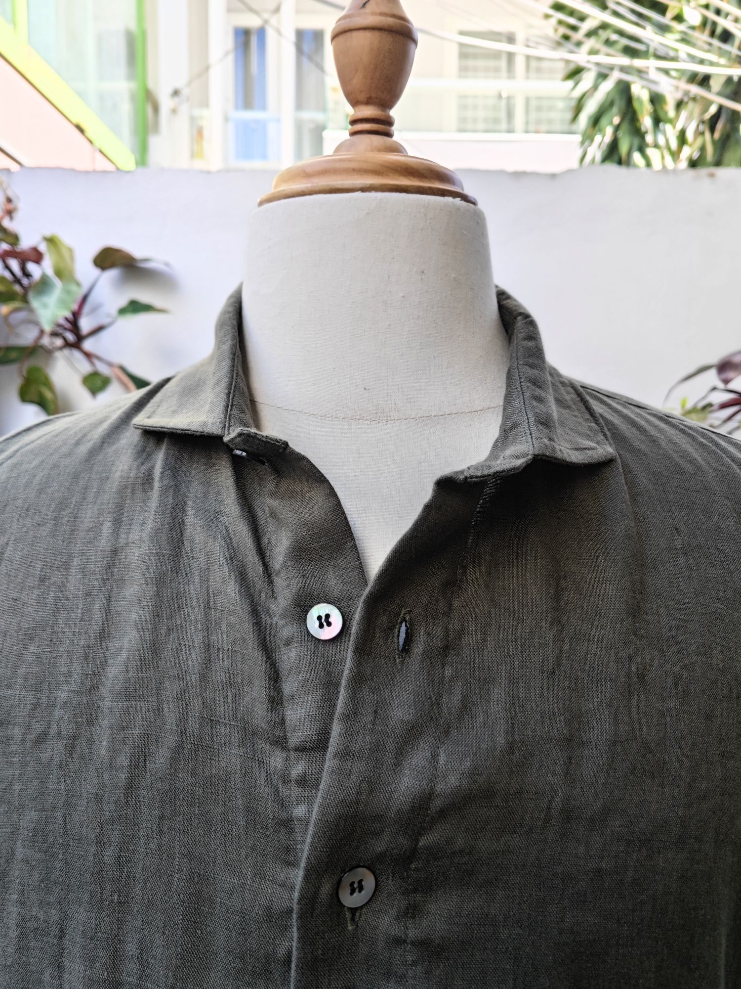 Sơ mi 100% linen tay dài cổ kiểu Ý_thumbnail_2