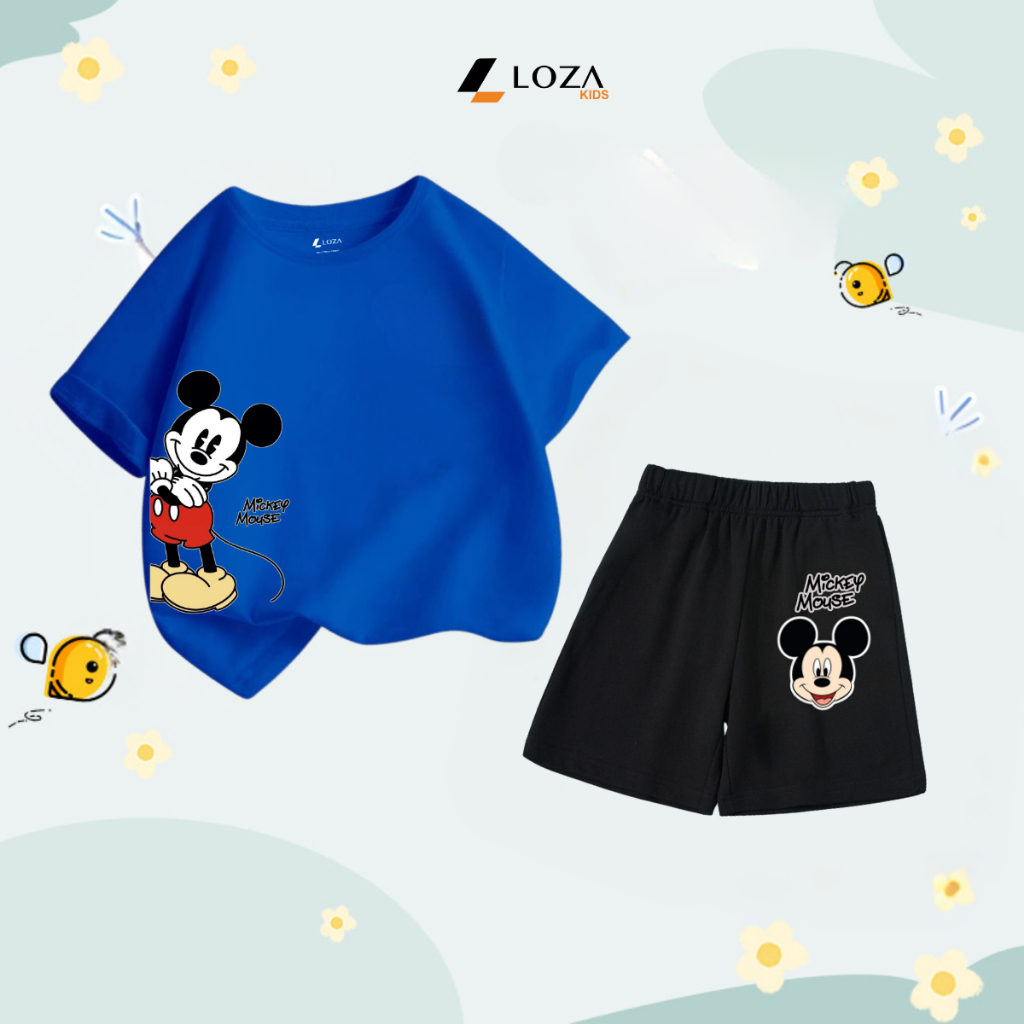Bộ đồ trẻ em in hình 'Mickey Mousse' - Loza Kids SB226_thumbnail_1