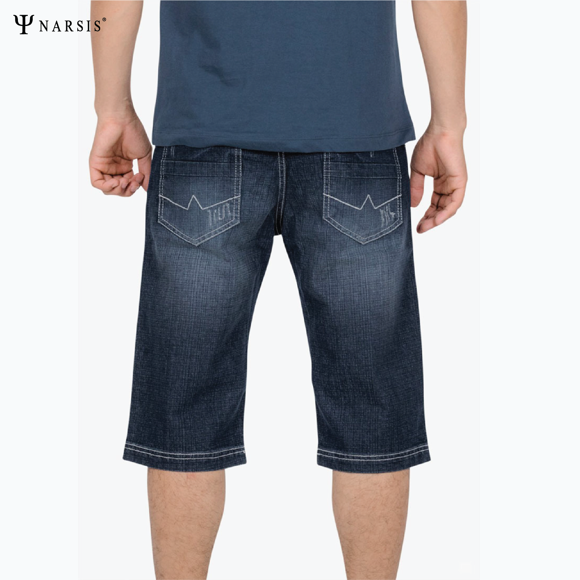 QUẦN SHORT JEAN NAM S6013 NARSIS CHẤT LIỆU JEAN BỀN BỈ, CÁ TÍNH, TRẺ TRUNG, THỜI TRANG