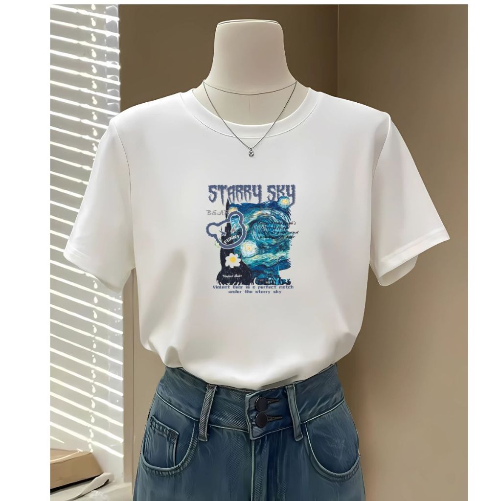 [Form Rộng] Áo phông nữ 𝐋𝐎𝐙𝐀 màu trắng chất liệu thun cotton co giãn 4 chiều - Mã G0275_thumbnail_10