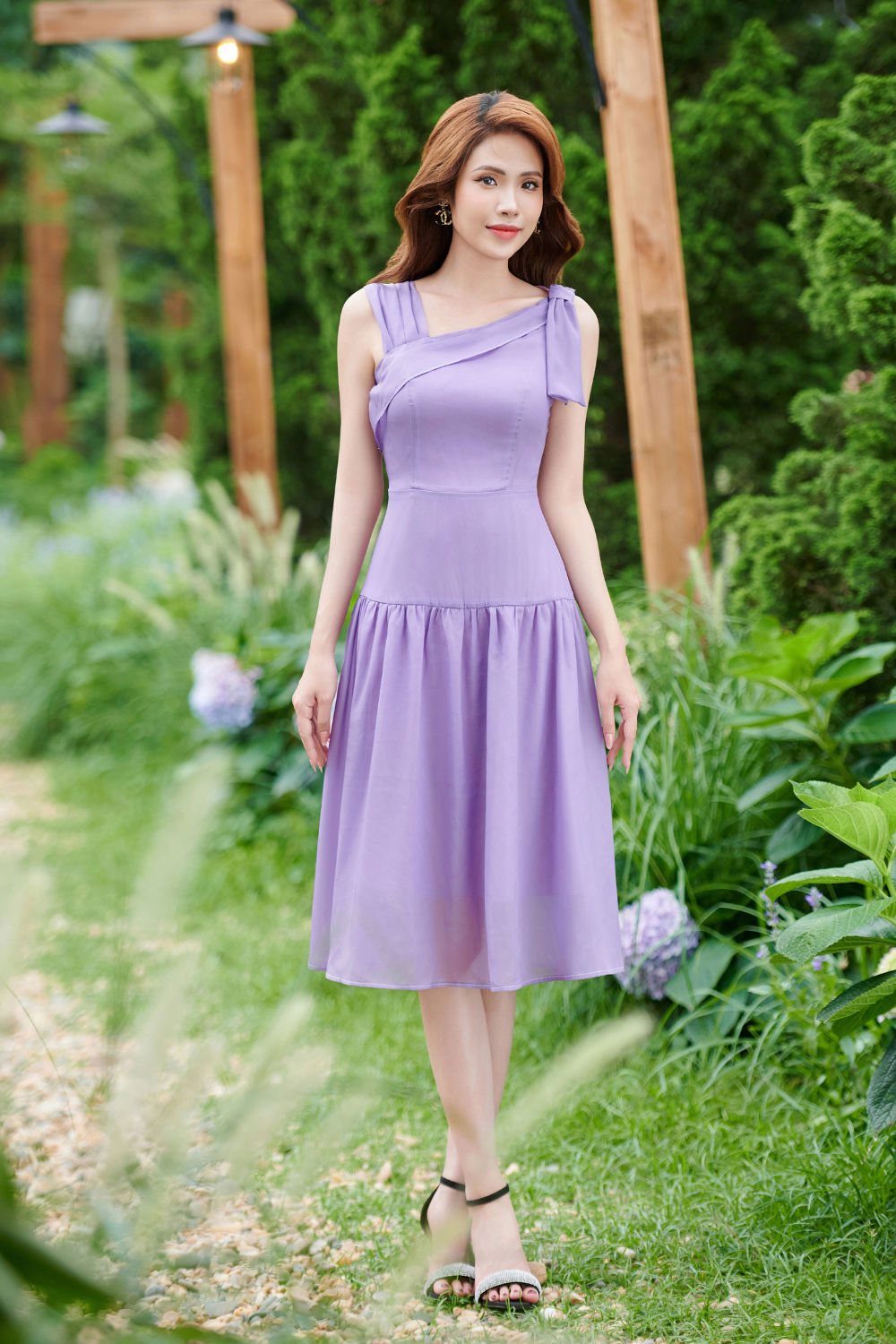 Đầm xoè tím 2 tầng cổ lệch_thumbnail_2