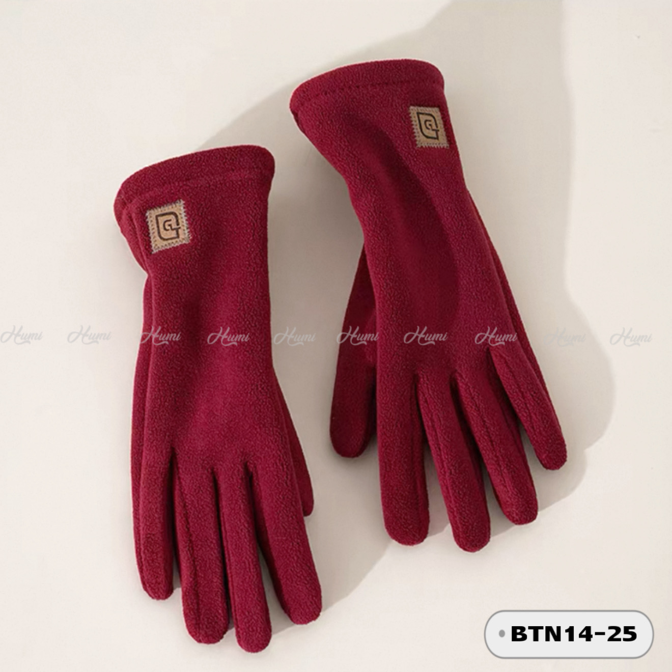 GĂNG TAY NỈ NỮ (BTN17-25 Đỏ)